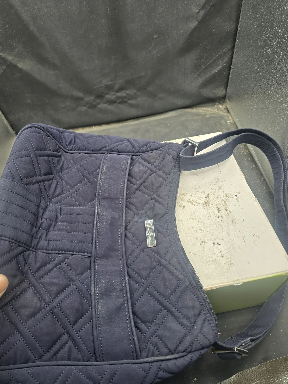 Vera Bradley Quilted Navy Crossbody Shoulder Bag